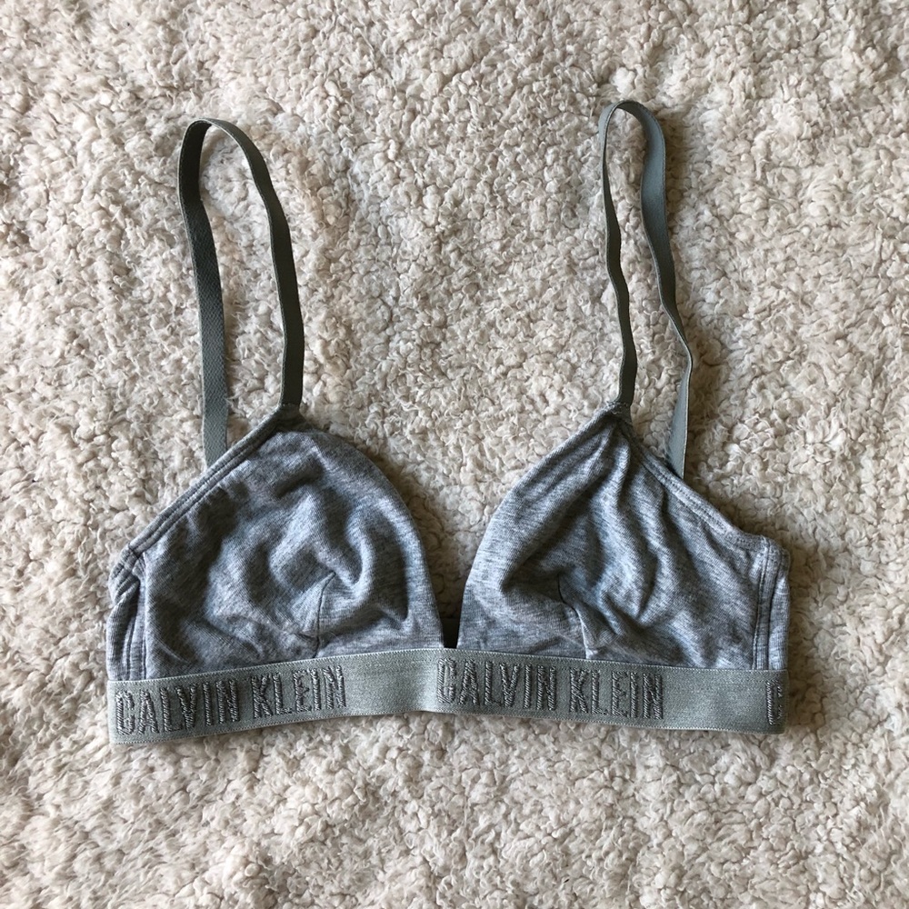 Calvin Klein gray bralette